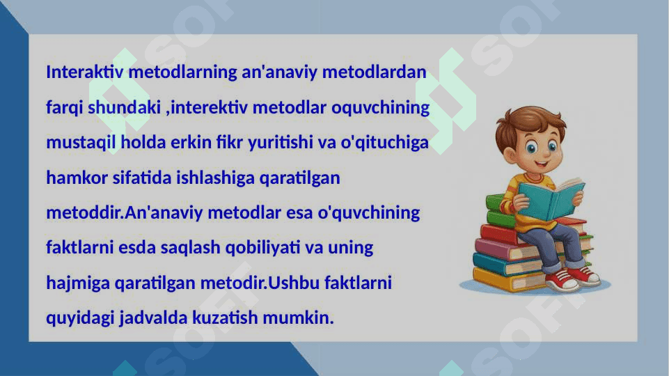 TA'LIMDAGI AN'ANAVIY VA NOAN'ANAVIY INTERAKTIV METODLARNING QIYOSIY XUSUSIYATI 2
