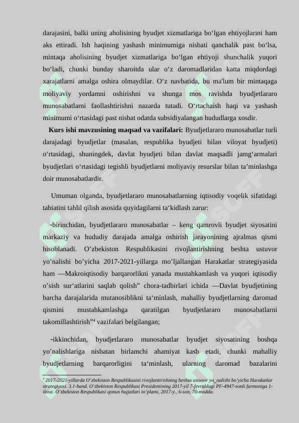 Budjetlararo munosabatlar va uning xususiyati 5