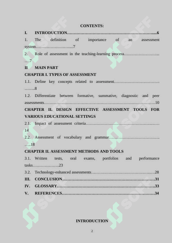 Types of assessment 2