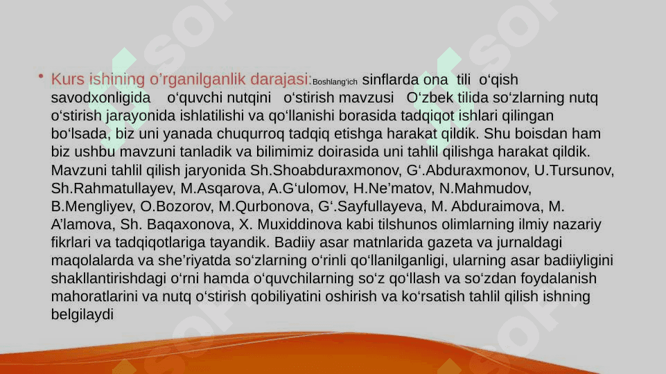 ONA TILI VA O’QISH SAVODXONLIGI DARSLARIDA O’QUVCHILARNING LUG’AT BOYLIGINI TAKOMILLASHTIRISH METODIKASI 4
