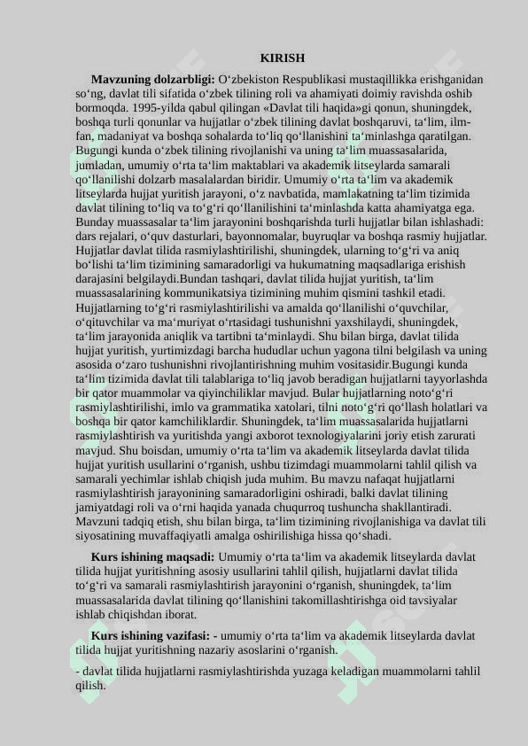 Umumiy o’rta ta’lim hamda akademik litseylarda davlat tilida ish yuritishga oid hujjatlar bilan ishlash usullari 3