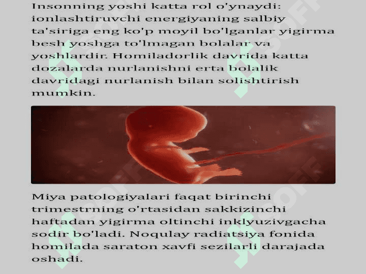 Ionlashtiruvchi nurlarni xujayraga ta'siri 5
