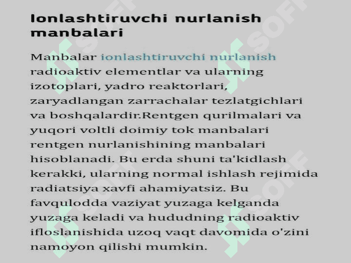 Ionlashtiruvchi nurlarni xujayraga ta'siri 8