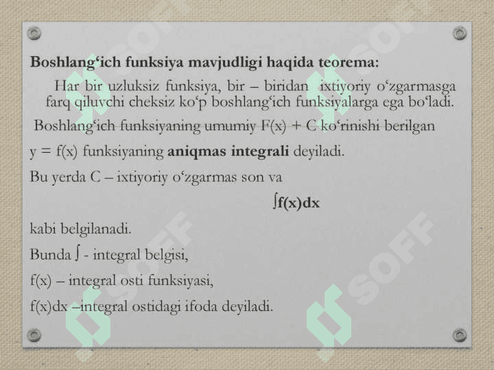 aniqmas integral hossalari 4