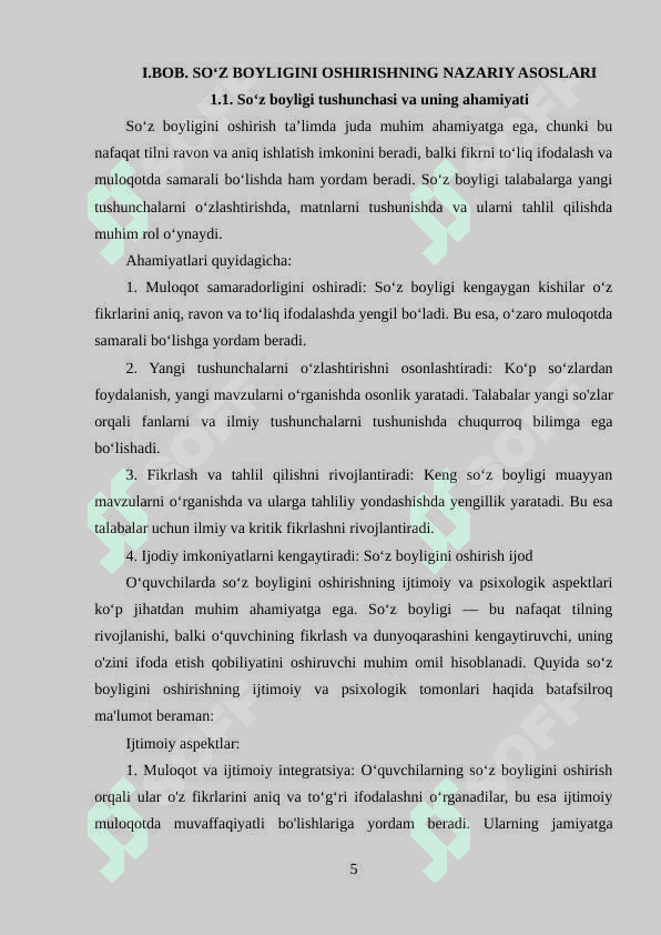 So‘z boyligi tushunchasi 5