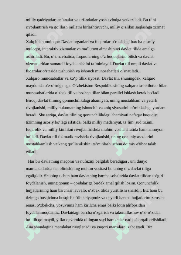 Umumiy o’rta ta’lim hamda akademik litseylarda davlat tilida ish yuritishga oid hujjatlar bilan ishlash usullari 8
