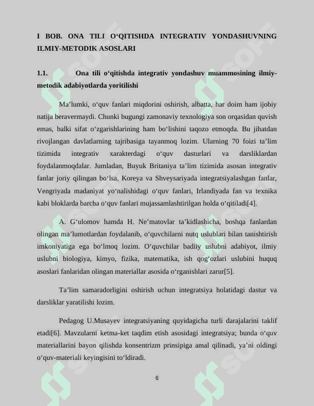 Ona tilini boshqa gumanitar fanlarga bog‘lab o‘rganish 6