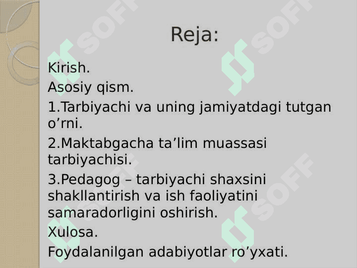 Maktabgacha ta’lim muassasalarida tarbiyachilarning ish faoliyatini oshirish 2