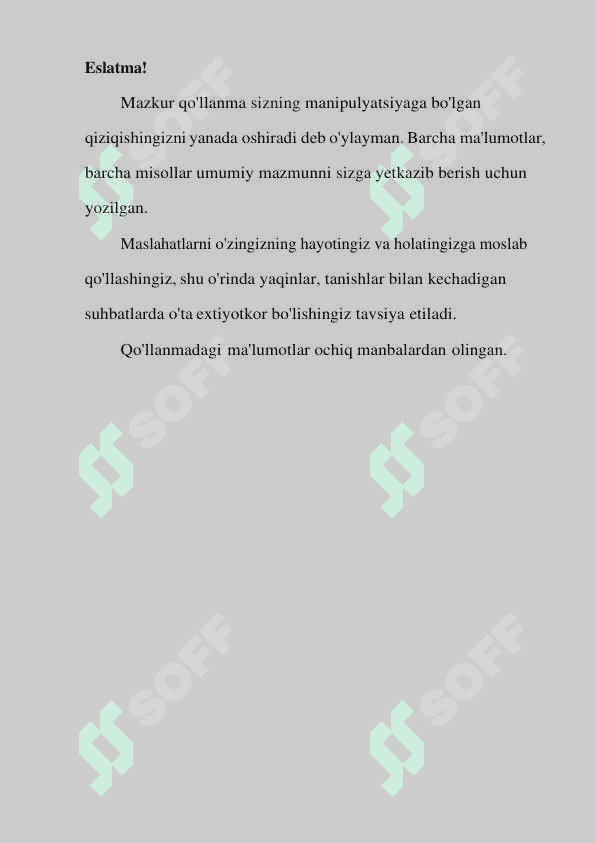 manipulatsiya san'ati qo'llanma 2