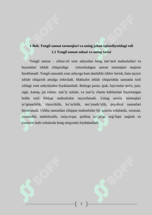 YENGIL SANOAT 5