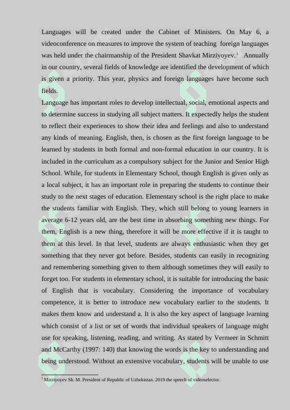 Vocabulary enrichment of   primary school   pupils through video and audio materials 4