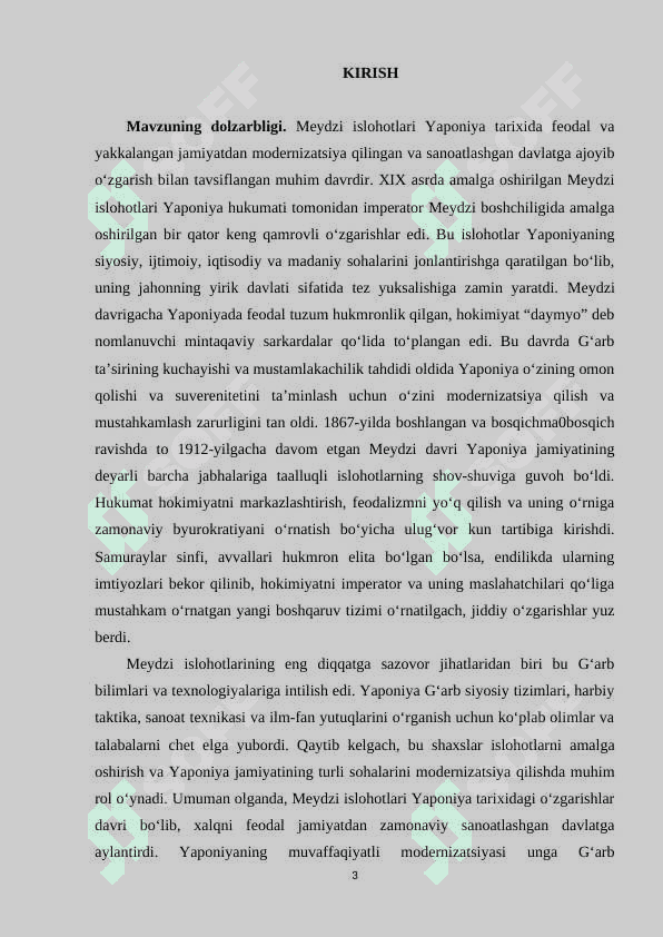 Osiyo va Afrika davlatlari tarixi 3
