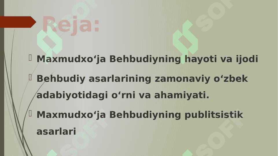 Maxmudxo‘ja Behbudiyning publitsistik asarlari tahlili 2