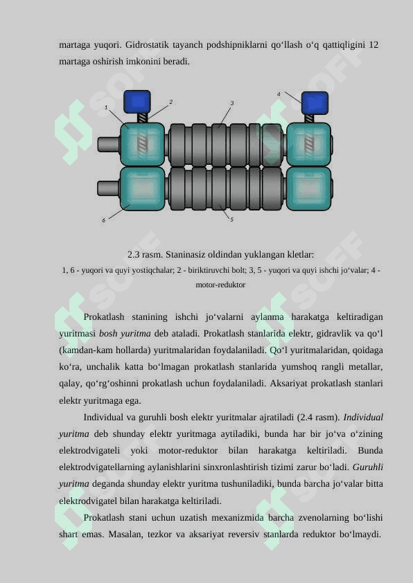 Prokatlash stanoklarining ish unimdorligini aniqlash 6