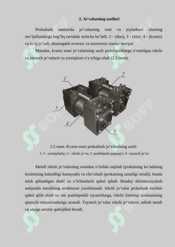 Prokatlash stanoklarining ish unimdorligini aniqlash 8