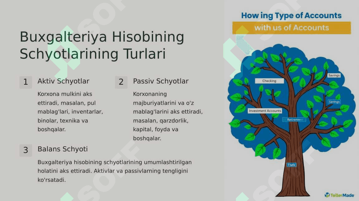 Buxgalteriya Hisobining Schyotlari va Ularning Tuzilishi. 3