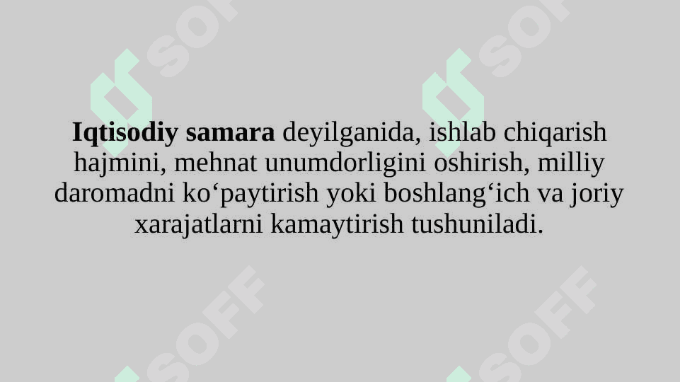 Xorijiy investitsiyalarning iqtisodiy samaradorligini aniqlash 2