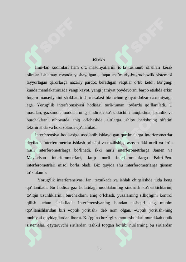 Ikki nurli interferometrlarning ishlash usulini o‘rganish 3