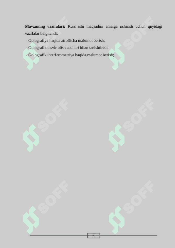 Golografiya va uni olish usullari 4
