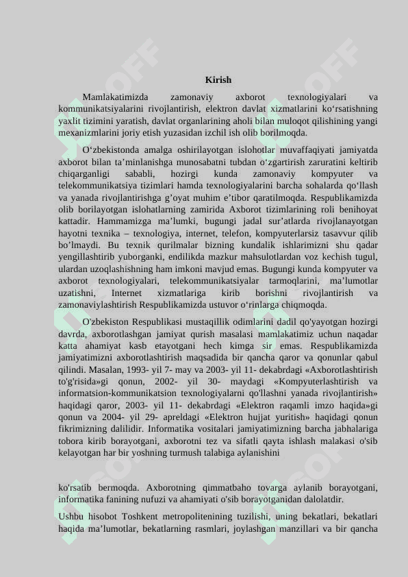 Toshkent Metropoliteni (bekatlar, bekatlar soni va boshqa ma’lumotlar) 3