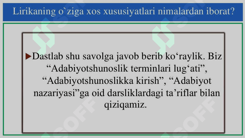 Lirik tur janrlar 4