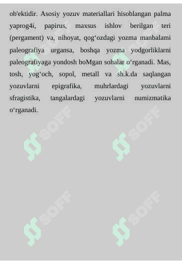 PALEOGRAFIYANING FAN SIFATIDA VUJUDGA KELISHI 3