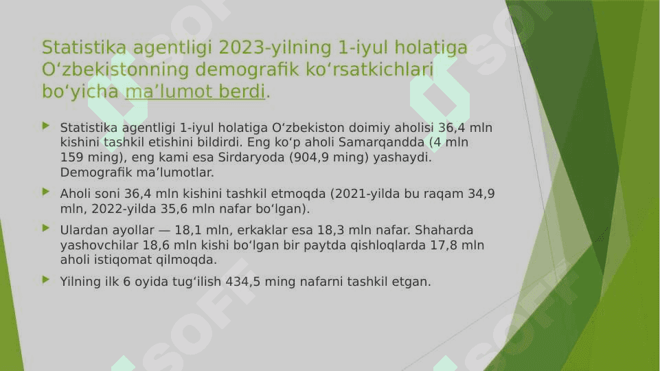 O‘ZBEKISTON AHOLISI VA MEHNAT RESURSLARI 4