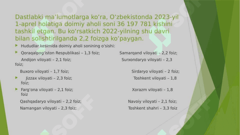 O‘ZBEKISTON AHOLISI VA MEHNAT RESURSLARI 7