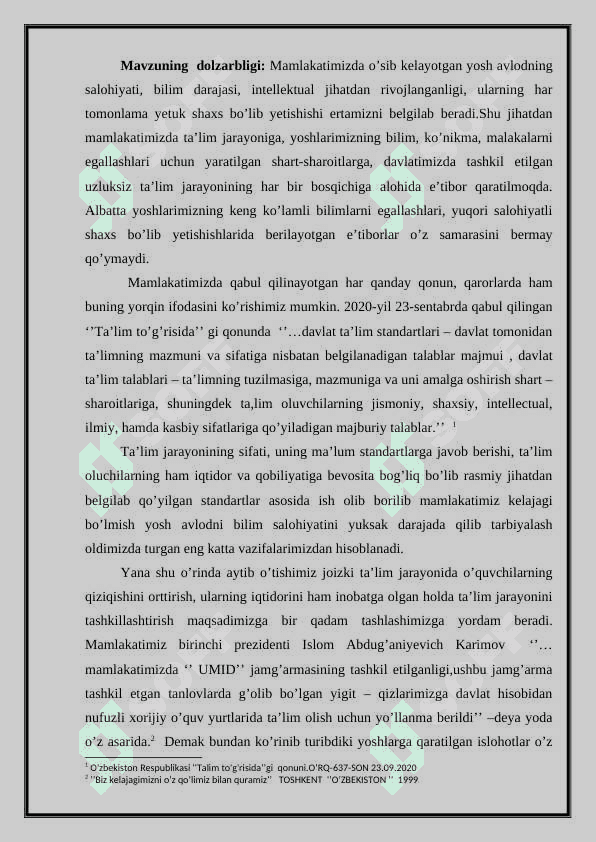 O`zbek xalq pedagogikasining zamonaviy ijtimoiy g`oyalari 3
