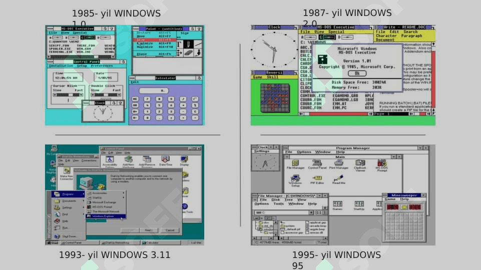 WINDOWSning asosiy elementlari 4