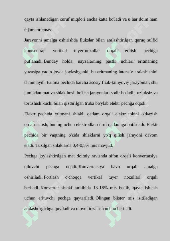 Mitsubishi jarayonida pechlarning ishlash prinsipi 6