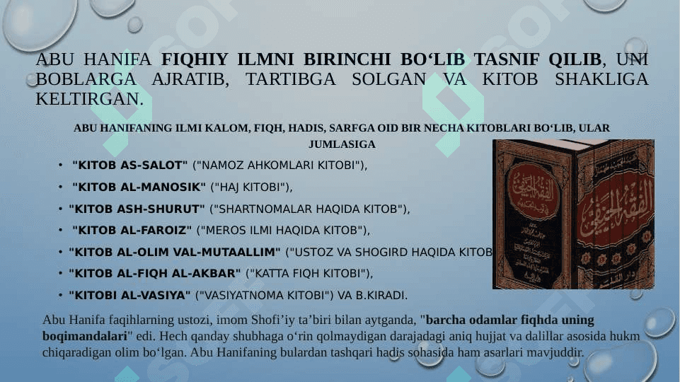 Markaziy Osiyo tarixida Xanafiya mazhabining oʻrni 5
