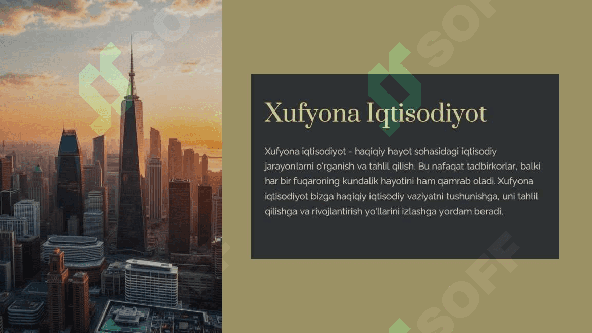 Hufyona Iqtisodiyot 2