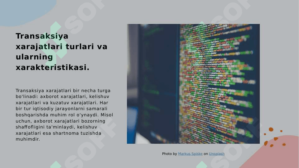 Transaksiya xarajatlari va ularning mohiyati 4