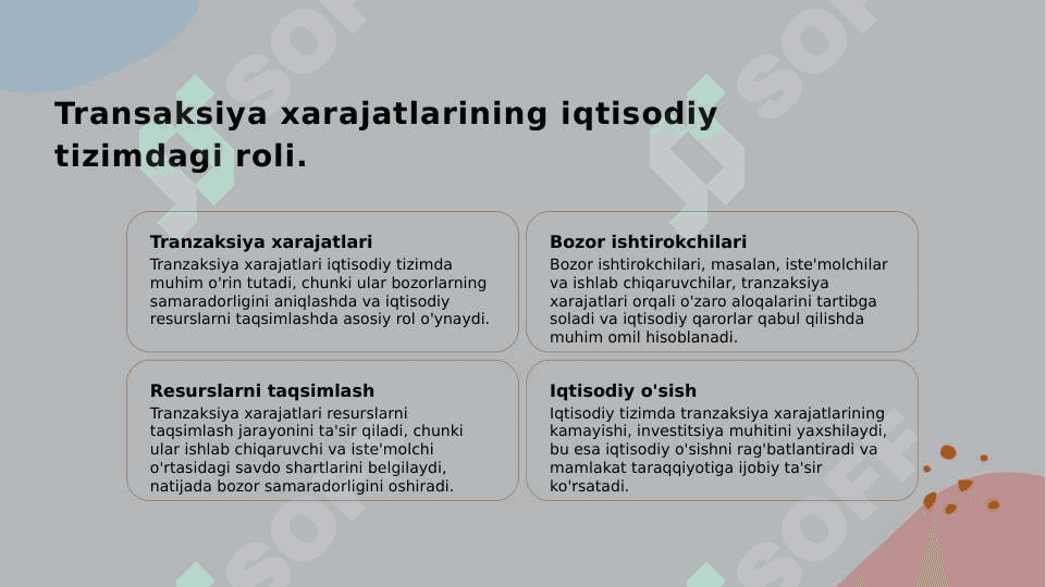 Transaksiya xarajatlari va ularning mohiyati 5