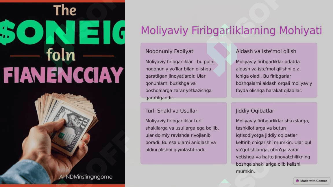 Moliyaviy Firibgarliklar 2