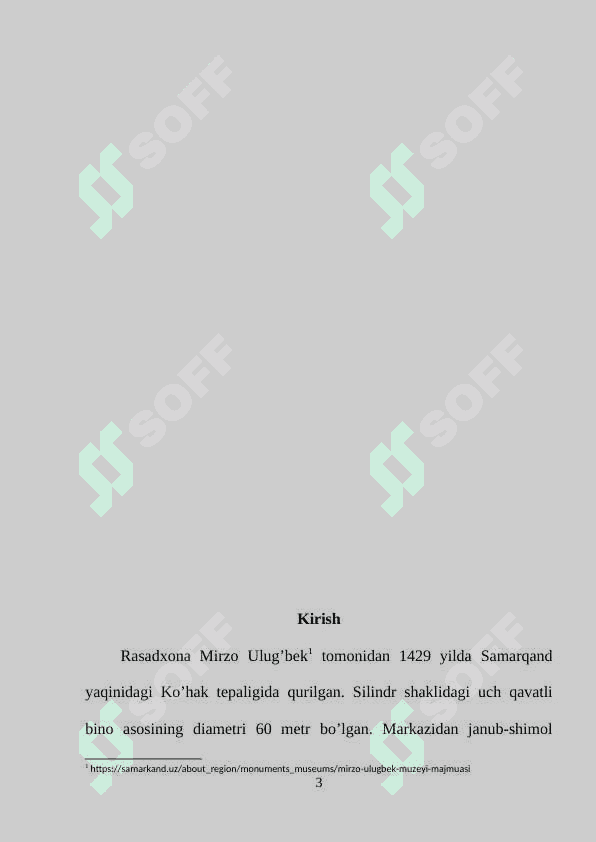 Mirzo Ulug‘bek muzeyi majmamasi 3
