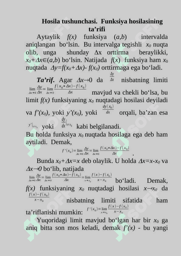 Parametrik tenglama bilan berilgan chiziq urinmasi va normali tenglamalari 2