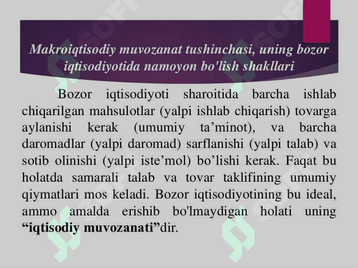 DAVLATNING MAKROIQTISODIY MUVOZANATNI TA'MINLASH SIYOSATI. 3