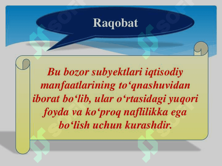 Iqtisodiyotda monopoliyaga qarshi siyosat va raqobatni rivojlantirish 2