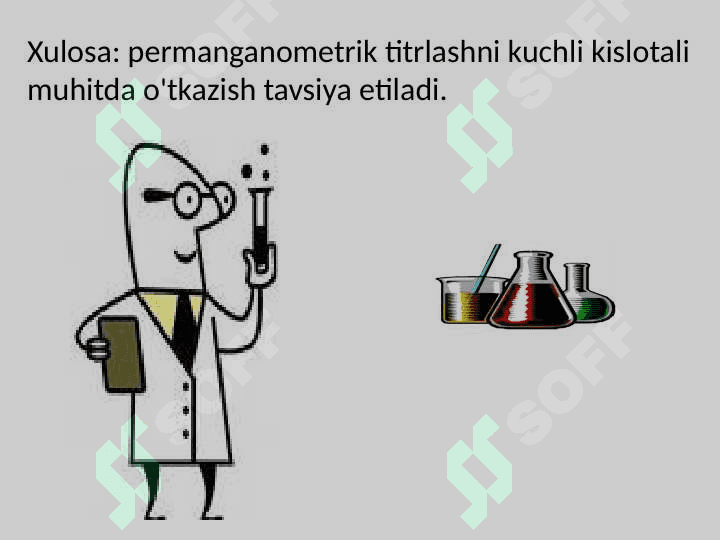 Oksidlanish-Qaytarilish titrlash metodi 6