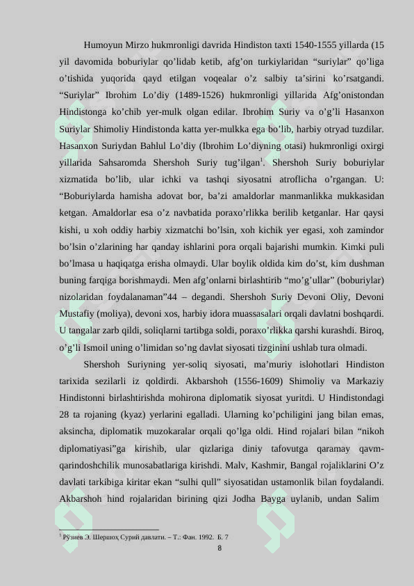 Muhammad Bobur davrida Shimoliy Hindiston 8