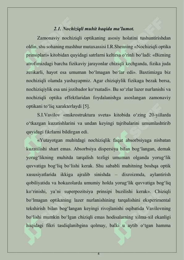 ANIZATROP KRISTALLARDA IKKINCHI   GARMONIKA GENERATSIYASI 4
