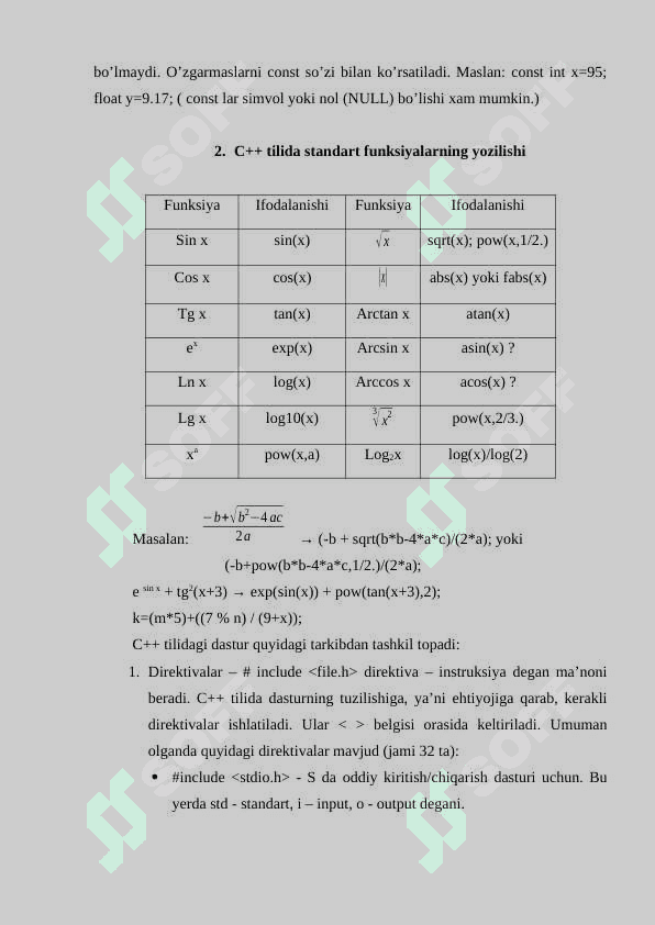 Dasturlashga kirish, dasturlasning asosiy tushunchalari 4