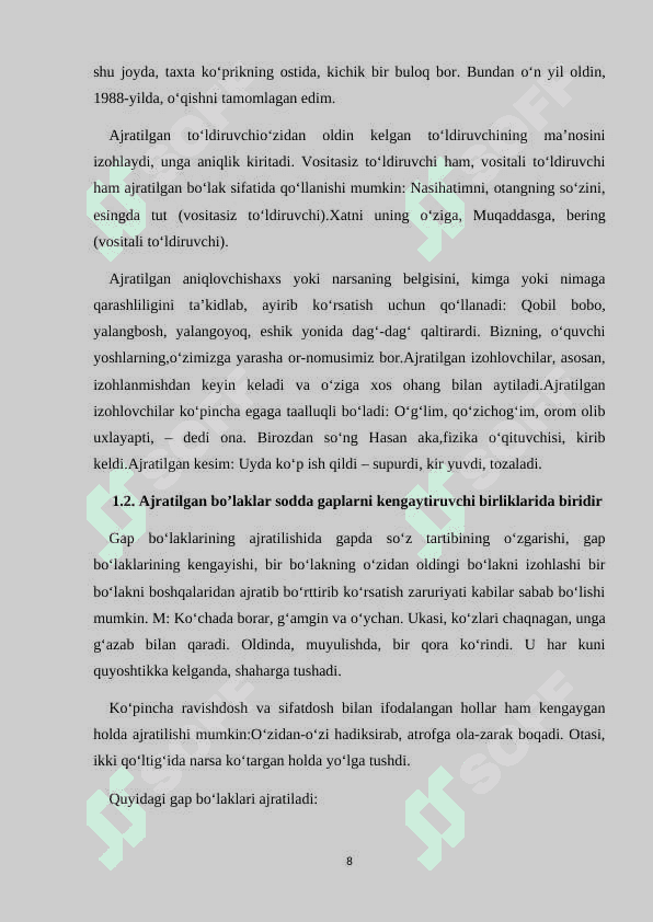 Gapning uyushiq boʻlaklari 8