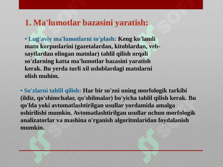 O‘zbek tilining morfologik lug‘atini shakllantirish-2 4