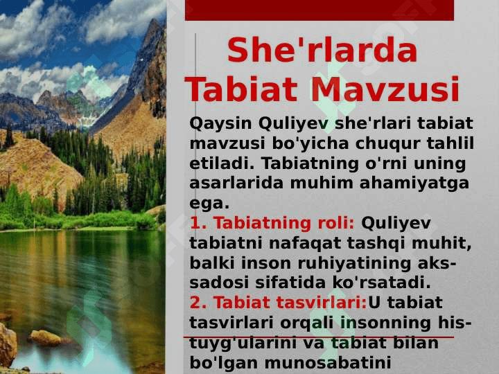 Qaysin Quliyev she'rlari tahlili-2 8