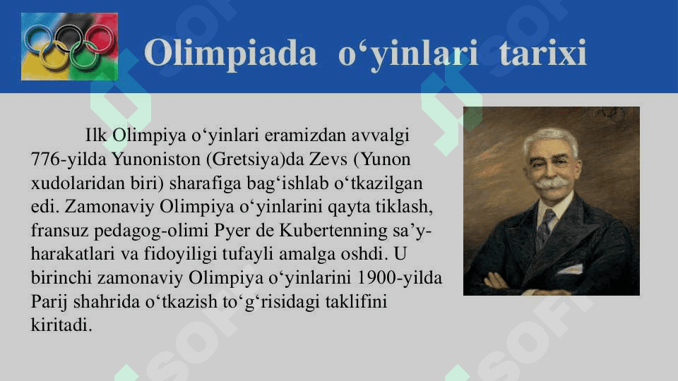 Olimpiada o‘yinlari tarixi 3