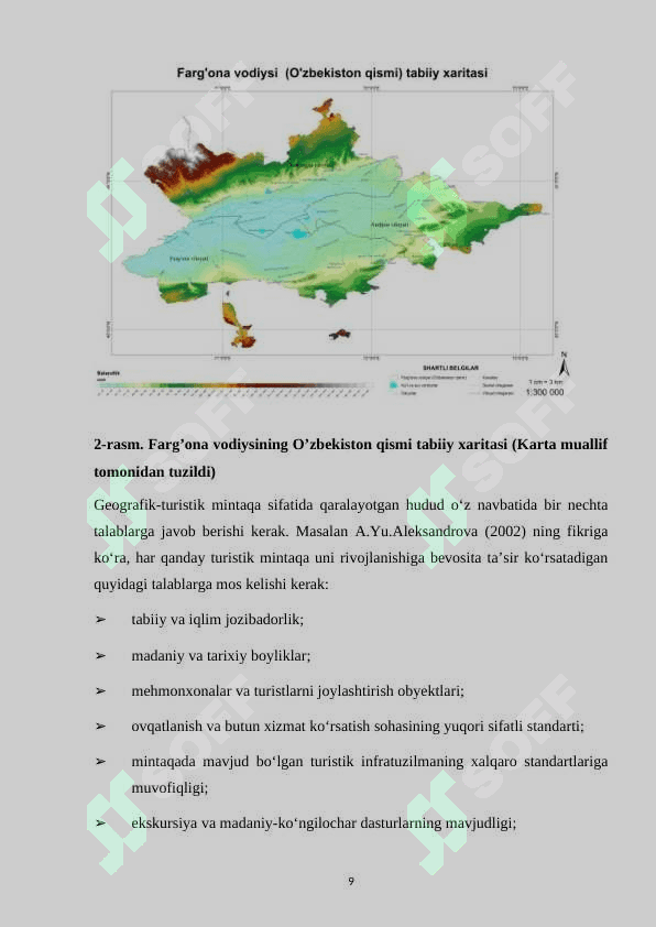 Fargʻona okrugining umumiy geografik tavsifi 8