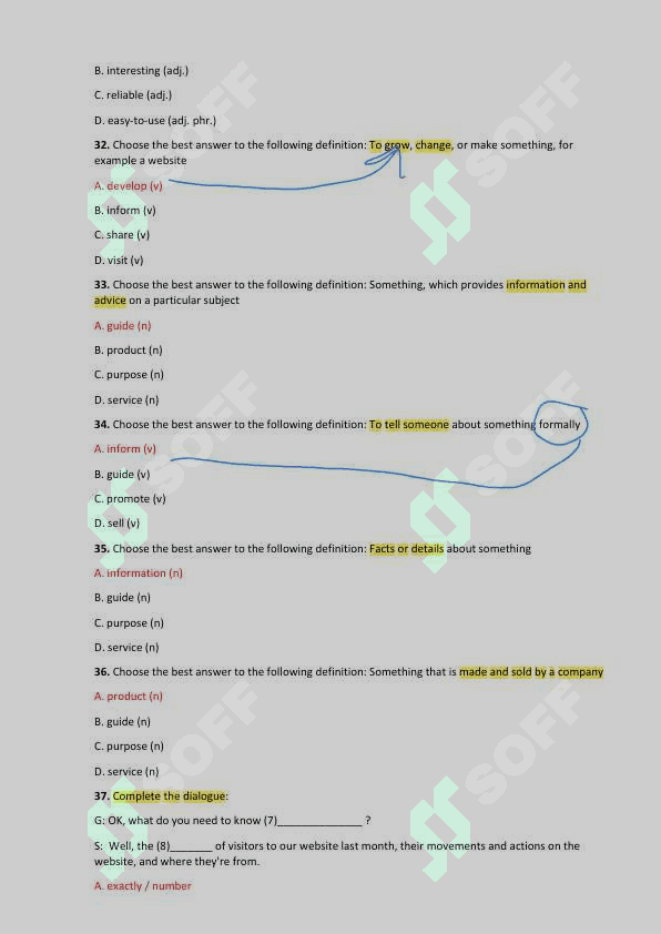 TATU BAZA ENGLISH 1 FANIDAN YAKUNIY NAZORAT SAVOLLARI 6
